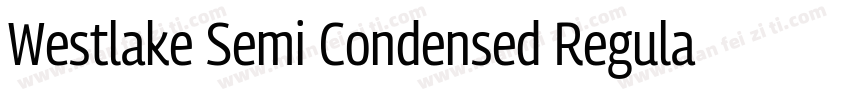 Westlake Semi Condensed Regular字体转换